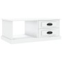 Mesa de centro madera contrachapada blanco 90x50x35 cm