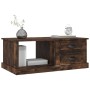 Mesa de centro madera contrachapada roble ahumado 90x50x35 cm