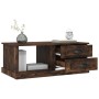 Mesa de centro madera contrachapada roble ahumado 90x50x35 cm