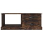 Mesa de centro madera contrachapada roble ahumado 90x50x35 cm
