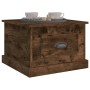 Mesa de centro madera contrachapada roble ahumado 50x50x35 cm