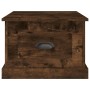 Mesa de centro madera contrachapada roble ahumado 50x50x35 cm