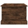 Mesa de centro madera contrachapada roble ahumado 50x50x35 cm