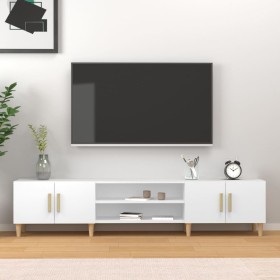Mueble de TV blanco 180x31,5x40 cm madera de ingeniería Mueble de TV blanco 180x31,5x40 cm madera de ingeniería