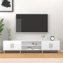 Mueble de TV blanco 180x31,5x40 cm madera de ingeniería