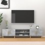 Mueble de TV madera contrachapada gris hormigón 180x31,5x40 cm en Muebles TV | Comprar online en Foro24