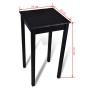 Schwarzer MDF-Stehtisch 55x55x107 cm von vidaXL, Küchen- und Esstische - Ref: Foro24-240379, Preis: 87,05 €, Rabatt: %