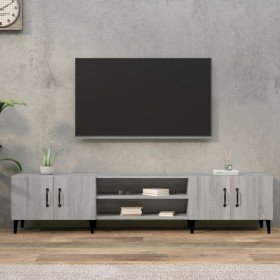 Mueble para TV madera contrachapada gris Sonoma 180x31,5x40 cm en Muebles TV | Comprar online en Foro24
