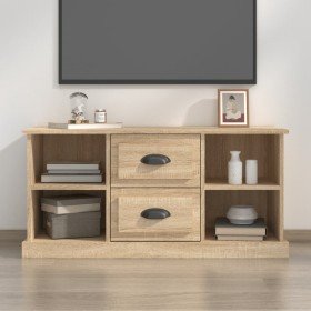 Mueble para TV madera contrachapada roble Sonoma 99,5x35,5x48cm Mueble para TV madera contrachapada roble Sonoma 99,5x35,5x48cm