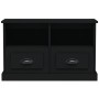 Mueble para TV madera contrachapada negro 80x35x50 cm en Muebles TV | Comprar online en Foro24