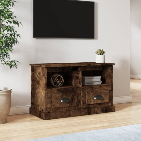 Mueble para TV madera contrachapada roble ahumado 80x35x50 cm en Muebles TV | Comprar online en Foro24