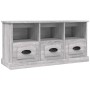 Mueble para TV madera contrachapada gris Sonoma 100x35x50 cm en Muebles TV | Comprar online en Foro24