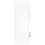 Aparador de madera contrachapada blanco 60x35,5x103,5 cm