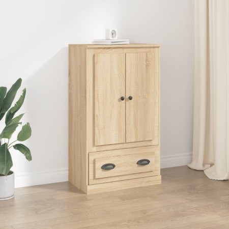 Aparador de madera contrachapada roble Sonoma 60x35,5x103,5 cm