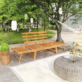 Garden bench 2 in 1 190 cm solid acacia wood by vidaXL, garden benches - Ref: Foro24-316471, Price: 167,10 €, Discount: %