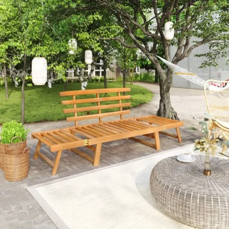 Garden bench 2 in 1 190 cm solid acacia wood by vidaXL, garden benches - Ref: Foro24-316471, Price: 167,10 €, Discount: %