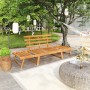 2 in 1 Gartenbank 190 cm massives Akazienholz von vidaXL, Gartenbänke - Ref: Foro24-316471, Preis: 160,68 €, Rabatt: %