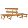 Garden bench 2 in 1 190 cm solid acacia wood by vidaXL, garden benches - Ref: Foro24-316471, Price: 160,68 €, Discount: %