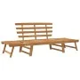 Garden bench 2 in 1 190 cm solid acacia wood by vidaXL, garden benches - Ref: Foro24-316471, Price: 167,10 €, Discount: %