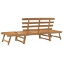 2 in 1 Gartenbank 190 cm massives Akazienholz von vidaXL, Gartenbänke - Ref: Foro24-316471, Preis: 160,68 €, Rabatt: %