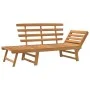Garden bench 2 in 1 190 cm solid acacia wood by vidaXL, garden benches - Ref: Foro24-316471, Price: 167,10 €, Discount: %