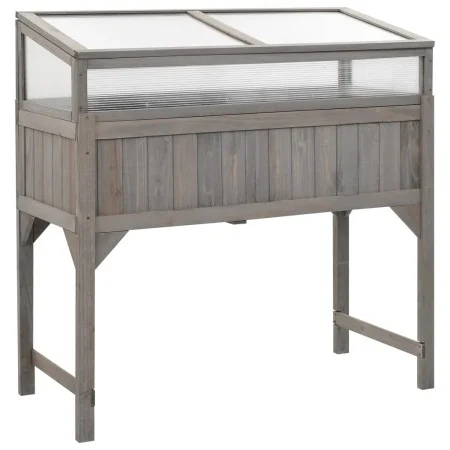 Elevated planter with greenhouse 110x54x120 cm fir by vidaXL, Pots and planters - Ref: Foro24-316472, Price: 184,75 €, Discou...