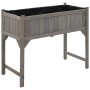 Erhöhter Pflanzkübel mit Gewächshaus 110x54x120 cm aus Tanne von vidaXL, Töpfe und Pflanzgefäße - Ref: Foro24-316472, Preis: ...