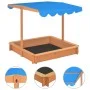 Sandbox with adjustable fir wood roof 115x115x115 cm by vidaXL, sandboxes - Ref: Foro24-316473, Price: 99,58 €, Discount: %