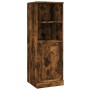 Aparador alto madera contrachapada roble humo 36x35,5x103,5 cm