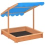 Sandkasten mit verstellbarem Tannenholzdach 115x115x115 cm von vidaXL, Sandkästen - Ref: Foro24-316473, Preis: 114,66 €, Raba...