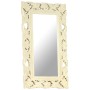 Hand carved mirror solid white mango wood 80x50 cm by vidaXL, Mirrors - Ref: Foro24-321642, Price: 80,54 €, Discount: %