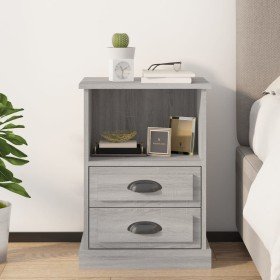 Mesita de noche color gris Sonoma 43x36x60 cm Mesita de noche color gris Sonoma 43x36x60 cm