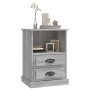 Mesitas de noche 2 unidades gris Sonoma 43x36x60 cm