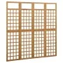Screen/Trellis with 4 panels solid fir wood 161x180 cm by vidaXL, Room dividers - Ref: Foro24-316479, Price: 112,81 €, Discou...