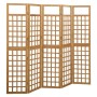 Screen/Trellis with 5 panels solid fir wood 201.5x180 cm by vidaXL, Room dividers - Ref: Foro24-316480, Price: 120,67 €, Disc...