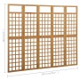 Screen/Trellis with 5 panels solid fir wood 201.5x180 cm by vidaXL, Room dividers - Ref: Foro24-316480, Price: 120,67 €, Disc...