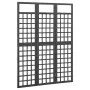 3-panel black fir wood screen/trellis 121x180 cm by vidaXL, Room dividers - Ref: Foro24-316482, Price: 89,93 €, Discount: %