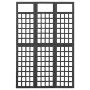 3-panel black fir wood screen/trellis 121x180 cm by vidaXL, Room dividers - Ref: Foro24-316482, Price: 89,93 €, Discount: %