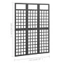 3-panel black fir wood screen/trellis 121x180 cm by vidaXL, Room dividers - Ref: Foro24-316482, Price: 89,93 €, Discount: %