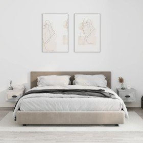 Mesita de noche de pared 2 uds color gris hormigón 41,5x36x28cm Mesita de noche de pared 2 uds color gris hormigón 41,5x36x28cm
