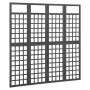 4-teiliger Sichtschutz/Gitter aus schwarzem Tannenholz, 161 x 180 cm von vidaXL, Raumteiler - Ref: Foro24-316483, Preis: 94,6...
