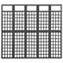 Folding screen/Lattice with 5 panels made of black fir wood 201.5x180 cm by vidaXL, Room dividers - Ref: Foro24-316484, Price...