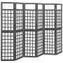 Screen/Trellis with 6 panels of black spruce wood 242.5x180 cm by vidaXL, Room dividers - Ref: Foro24-316485, Price: 158,63 €...
