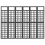 Screen/Trellis with 6 panels of black spruce wood 242.5x180 cm by vidaXL, Room dividers - Ref: Foro24-316485, Price: 155,80 €...