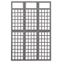 Folding screen/Trellis with 3 panels made of gray fir wood 121x180 cm by vidaXL, Room dividers - Ref: Foro24-316486, Price: 8...