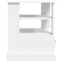 Mesa auxiliar madera contrachapada blanco 50x50x60 cm