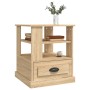 Mesa auxiliar madera contrachapada roble Sonoma 50x50x60 cm
