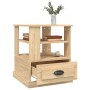 Mesa auxiliar madera contrachapada roble Sonoma 50x50x60 cm