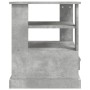 Mesa auxiliar madera contrachapada gris hormigón 50x50x60 cm