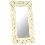 Hand carved mirror solid white mango wood 80x50 cm by vidaXL, Mirrors - Ref: Foro24-321642, Price: 80,54 €, Discount: %